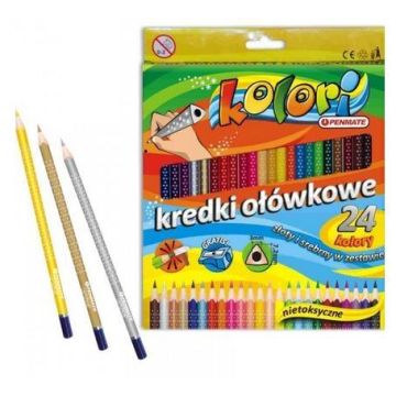 Kredki Premium Kolori 24 kolory PENMATE