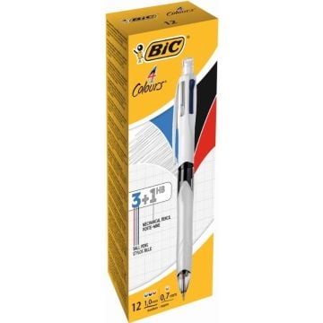 Długopis 4 Colours z ołówkiem (12szt) BIC