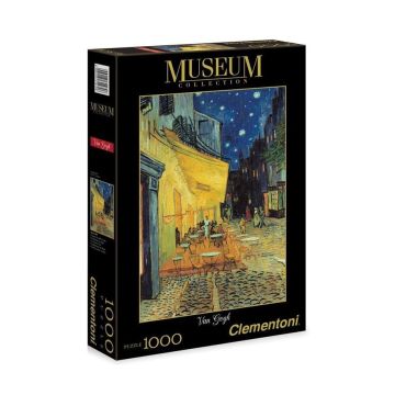 Puzzle 1000 Museum Taras kawiarni w nocy