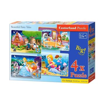 Puzzle x 4 - Beautiful Fairy Tales CASTOR