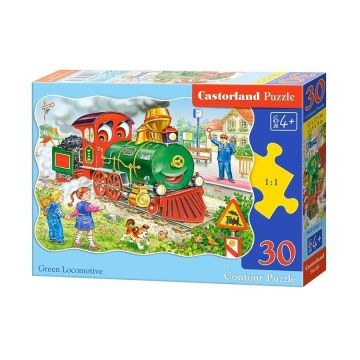 Puzzle 30 Green Locomotive CASTOR