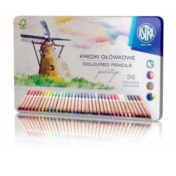 Kredki ołówkowe prestige 36 kolorów ASTRA