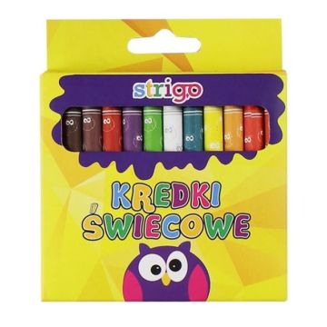 Kredki świecowe 24 kolory STRIGO