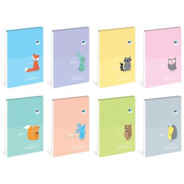 Notes A7/50K kratka Bebe Kids pastel (20szt)