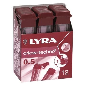 Wkłady grafitowe HB 0,5mm (12szt)
