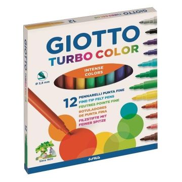 Pisaki Turbo Color 12 kolorów GIOTTO