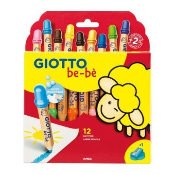 Kredki grube 12 kolorów Bebe GIOTTO
