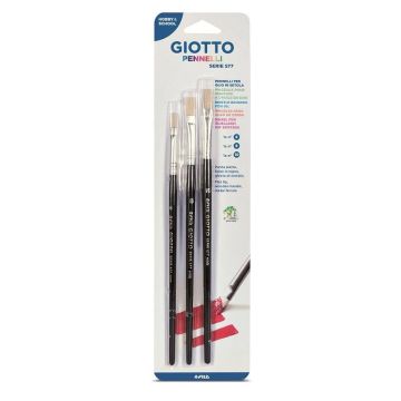 Pędzle 577 komplet 3 sztuki GIOTTO