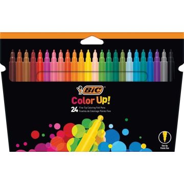 Flamastry Color UP 24 kolory BIC