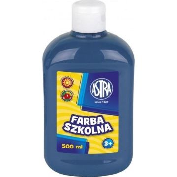 Farba szkolna ciemno niebieska 500ml ASTRA