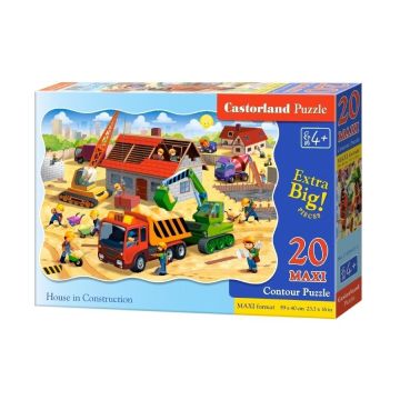 Puzzle 20 maxi - House in Construction CASTOR