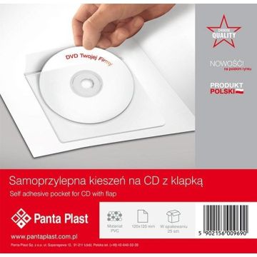 Kieszeń samoprzylepna na CD