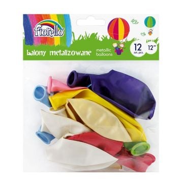 Balony Metal 12'' mix 12 sztuk FIORELLO
