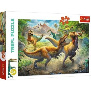 Puzzle 160 Walczace Tyranozaury TREFL