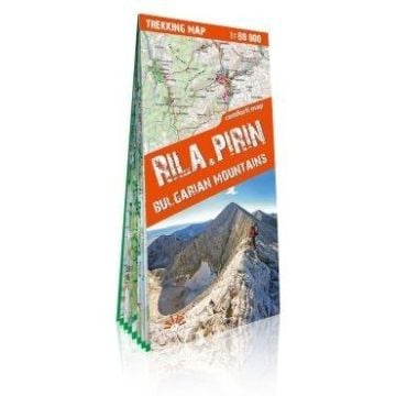 Mapa trekkingowa - Riła i Piryn. Góry Bułgarii