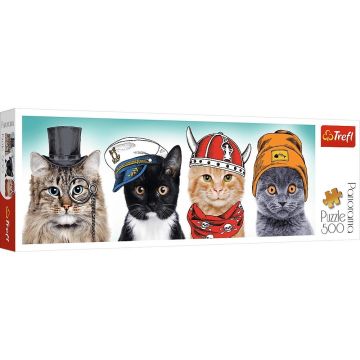 Puzzle 500 Panorama - Puszysta ekipa TREFL