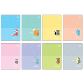 Zeszyt A5/32K kratka B&B Kids Pastel (10szt)