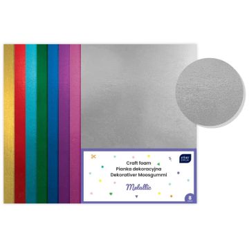 Pianka dekoracyjna 8szt Metallic
