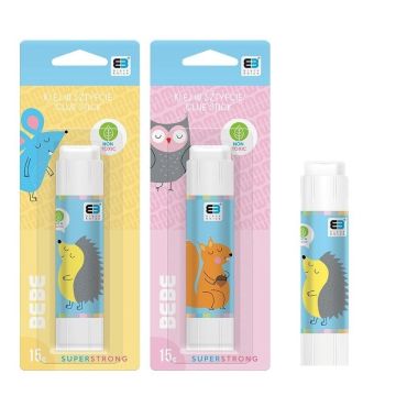 Klej w sztyfcie 15g BB Kids pastel mix