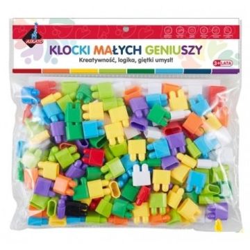 Klocki małych geniuszy - Cegiełki 160 elementów