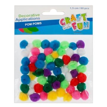 Ozdoba dekoracyjna pompon mini 60el