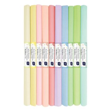 Bibuła marszczona MIX Pastel (10szt)