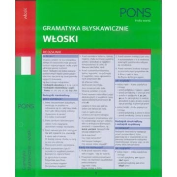 Gramatyka błyskawicznie. Włoski PONS