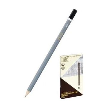 Ołówki techniczne 12 szt - metalowe pudełko GRAND
