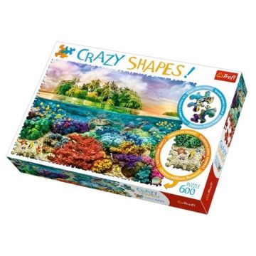 Puzzle 600 Crazy Shapes Tropikalna wyspa TREFL