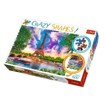 Puzzle 600 Crazy Shapes Niebo nad Paryżem TREFL