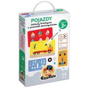 CzuCzu Pojazdy. Zabawy kreatywne z pisakiem 3+