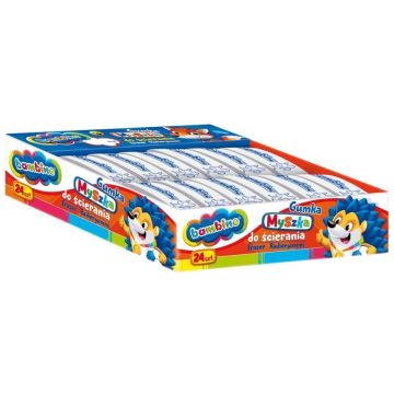 Gumki do ścierania Myszki (24szt) BAMBINO