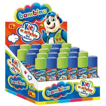 Klej w sztyfcie15g (24szt) BAMBINO
