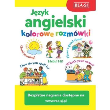 Język angielski - kolorowe rozmówki + MP3 REA