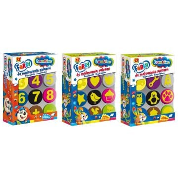 Farby do malowania palcami 12 kolorów 15ml BAMBINO