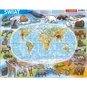 Puzzle ramkowe - Świat fizyczna
