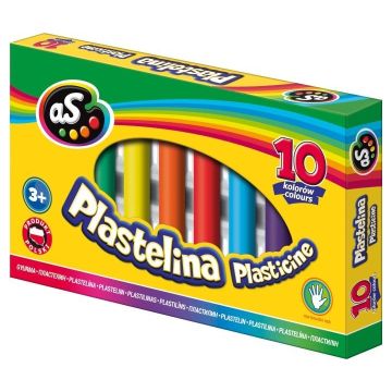 Plastelina 10 kolorów AS