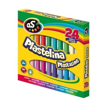 Plastelina 24 kolory AS