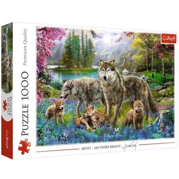 Puzzle 1000 Wilcza rodzina TREFL