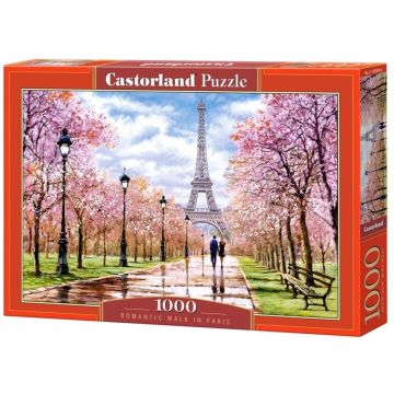 Puzzle 1000 Romatic Walk in Paris CASTOR
