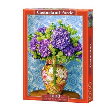 Puzzle 1000 Bouquet of Hydrangeas CASTOR