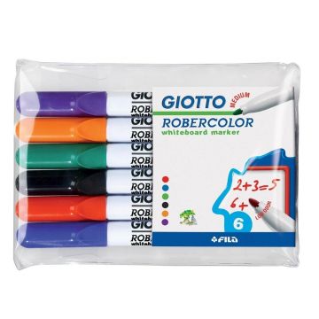 Marker suchościeralny 6 kolorów GIOTTO