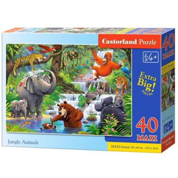 Puzzle 40 maxi - Jungle Animals CASTOR