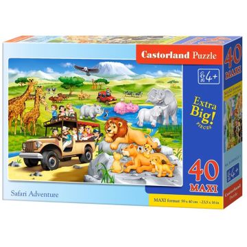 Puzzle 40 maxi - Safari Adventure CASTOR