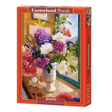 Puzzle 1000 Still life with hydrangeas CASTOR