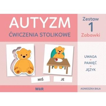 Autyzm - ćwiczenia stolikowe Zestaw1 zabawki