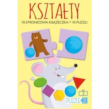 Kształty. Książeczka + 10 puzzli