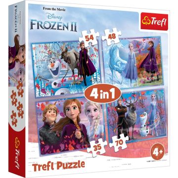 Puzzle 4w1 Podróż w nieznane TREFL