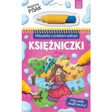 Malowanka z pisakiem wodnym. Księżniczki