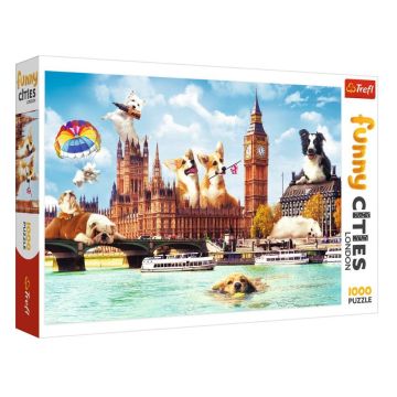 Puzzle 1000 Psy w Londynie TREFL